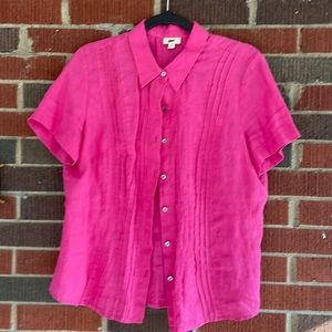 J Jill pink linen top